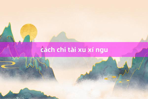 cách chi tài xu xí ngu