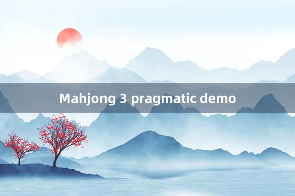 Mahjong 3 pragmatic demo