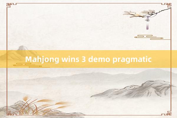 Mahjong wins 3 demo pragmatic