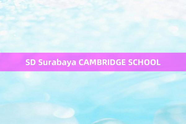 SD Surabaya CAMBRIDGE SCHOOL