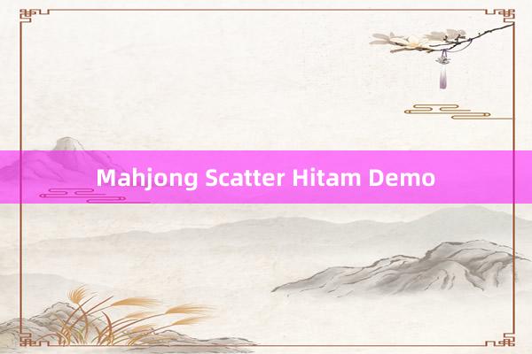 Mahjong Scatter Hitam Demo